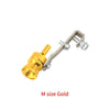 Gold exhaust turbine whistle for cars and motorcycles