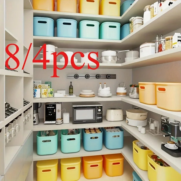 Modern Stackable Storage Bins with Lids