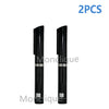 Two black reusable metal injection pens with silver accents shown side by side.