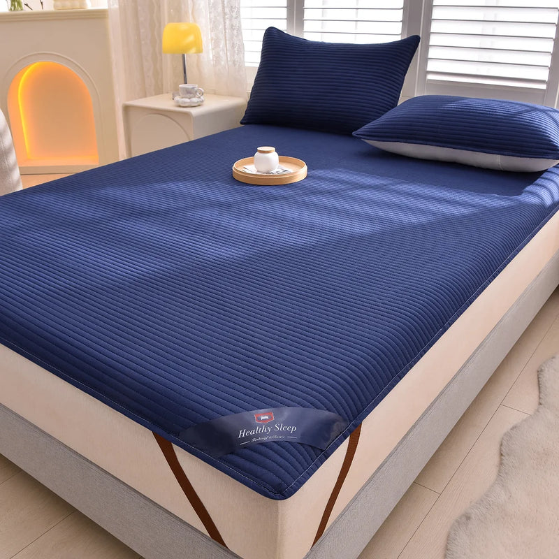 Striped Waterproof Mattress Protector