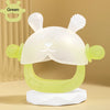 Bunny-Shaped Silicone Teether with Full-Hand Grip for Babies