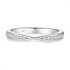Moissanit-Stapel-Hochzeitsringe aus Sterling-Silber