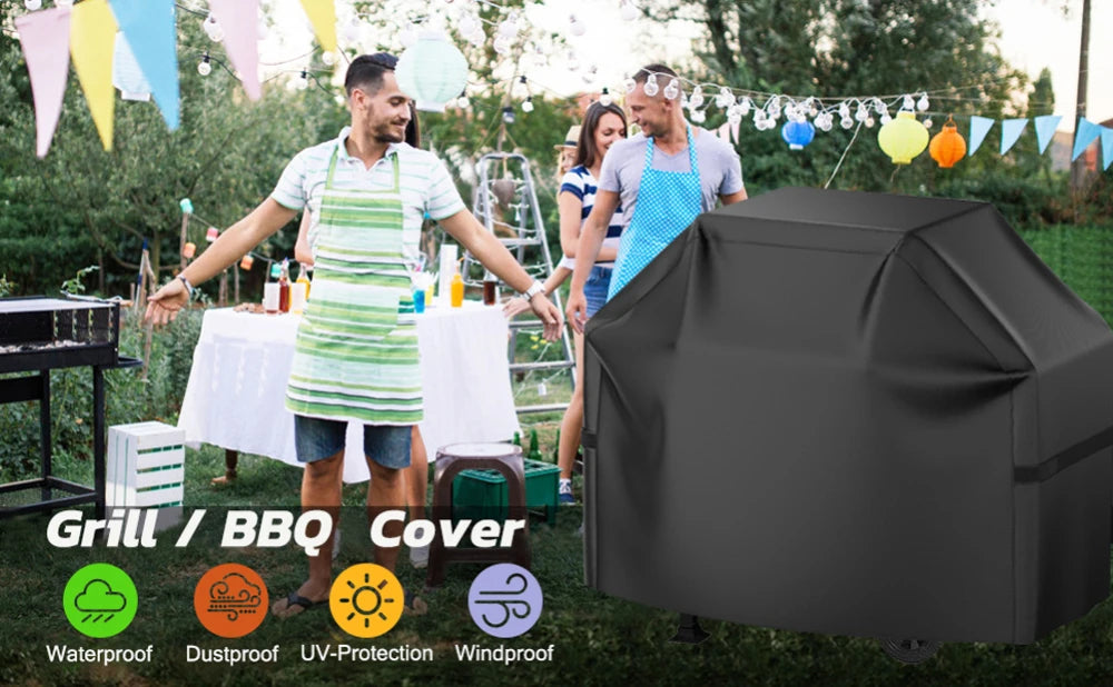 Waterproof Grill Cover with Adjustable Straps