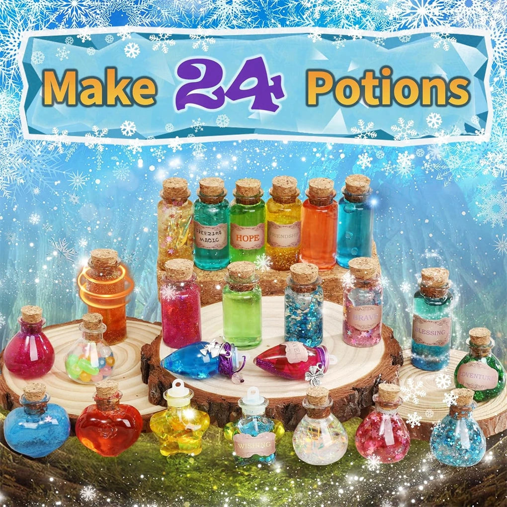 Magical Potion Making Kit for Kids – 24-Piece DIY Fairy Science Craft Set