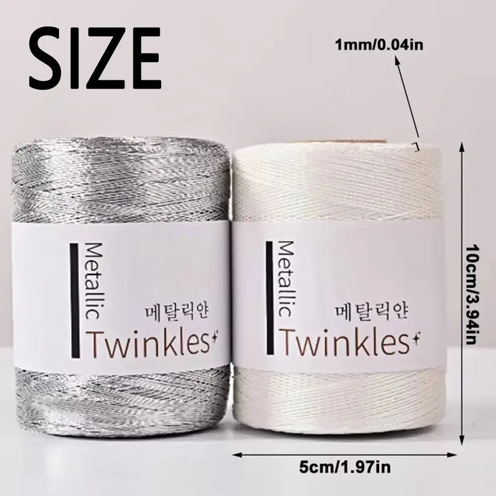 Metallic Sparkle Yarn for Knitting and Crochet