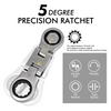 Stubby Ratcheting Wrench Set with Flex Heads (5-Piece Metric)