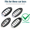 A set of silicone key fob covers designed to fit 3/4 and 5-button smart car keys.