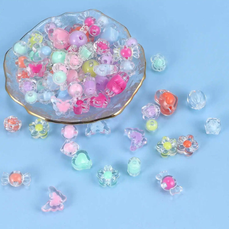Candy Color Acrylic Beads for DIY Jewelry