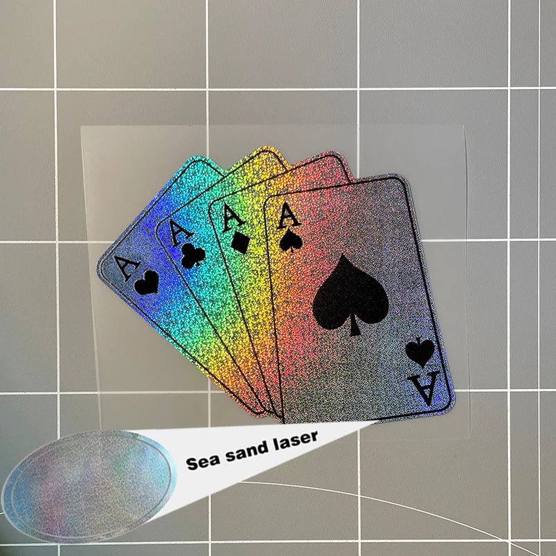 Poker Card Vinyl Decal for Motorcycles & Cars