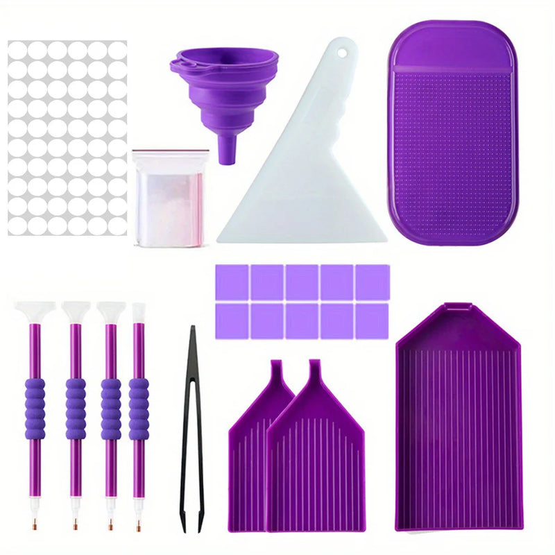 Complete 5D Diamond Painting Kit with Tools