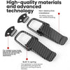 A set of non-destructive alloy hood pin locks with self-adhesive backing and a built-in spring for vehicle security.