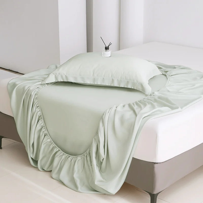 Bamboo Fiber Fitted Sheet - Silky Cooling & Breathable