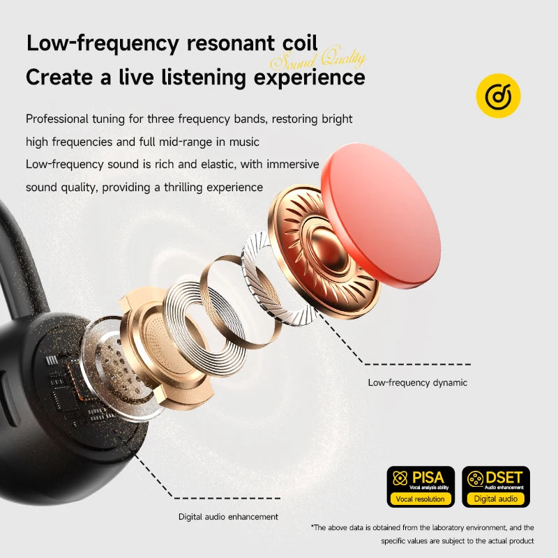 Open-Ear Bluetooth Headphones with Ear Hook Design