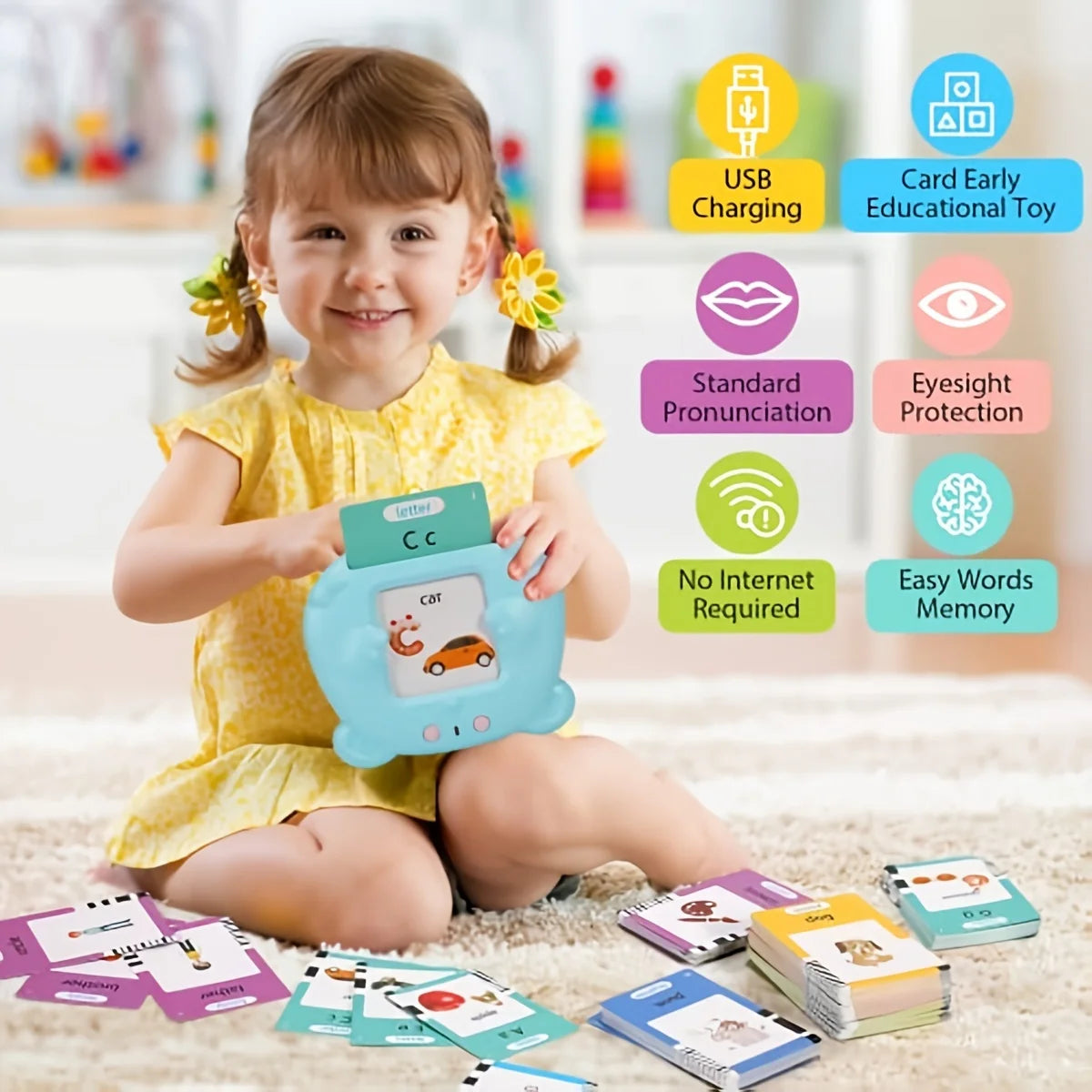 Cartes Flash Interactives à Voix pour Enfants