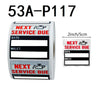 Oil Change Reminder Stickers