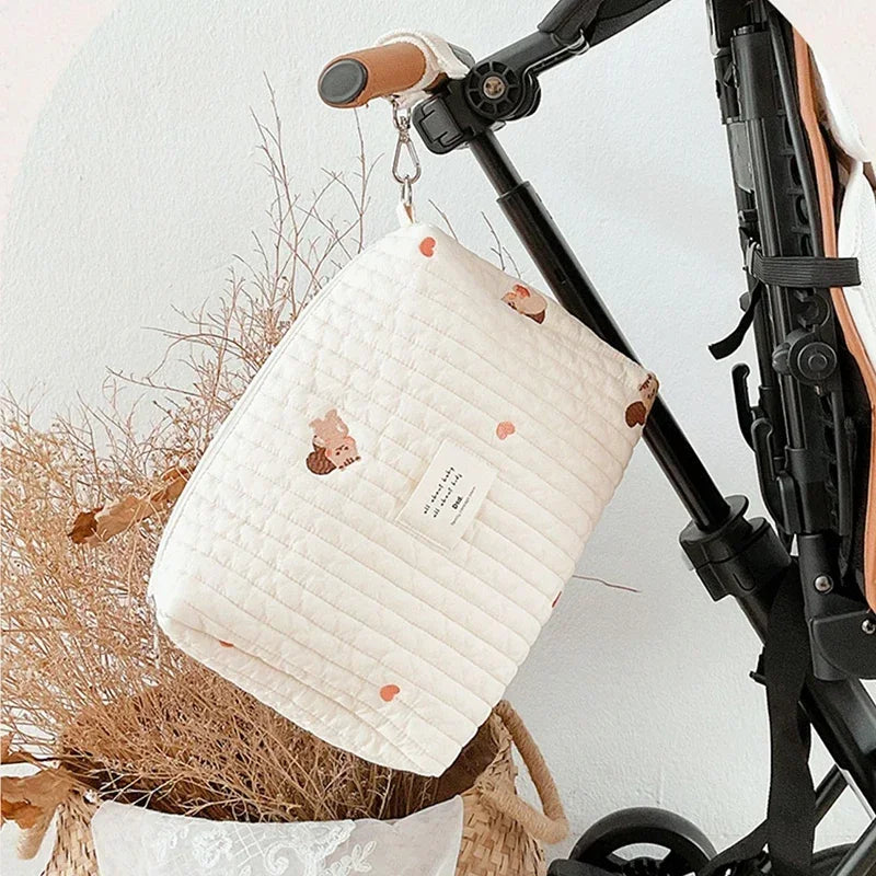Cotton Stroller Organizer Hanging Diaper Bag