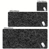 Large Abstract Desk Mat with Stitched Edges