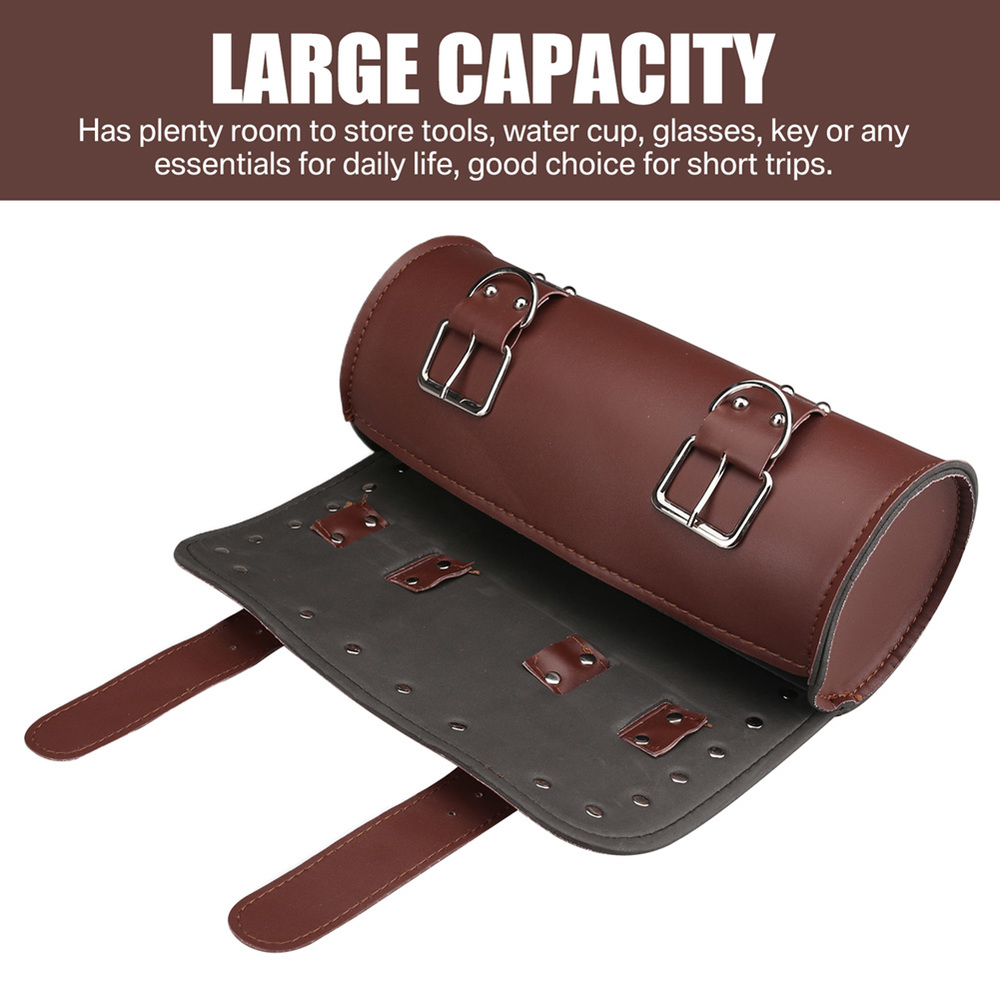 Motorcycle PU Leather Utility Saddlebag