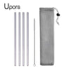 Reusable Stainless Steel Drinking Straws with Cleaning Brush