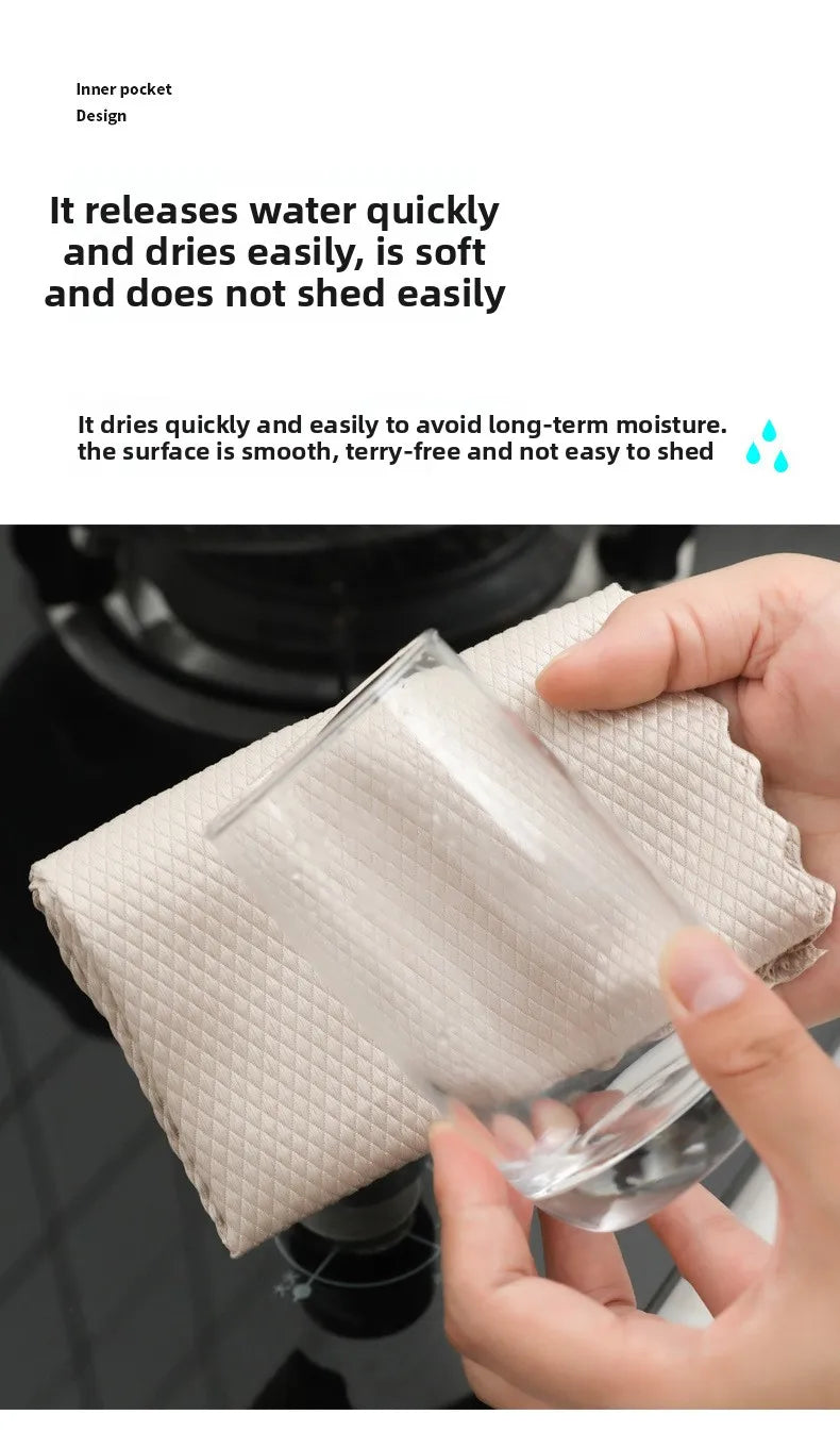 Microfiber Fish Scale Cleaning Cloths (5-Pack)