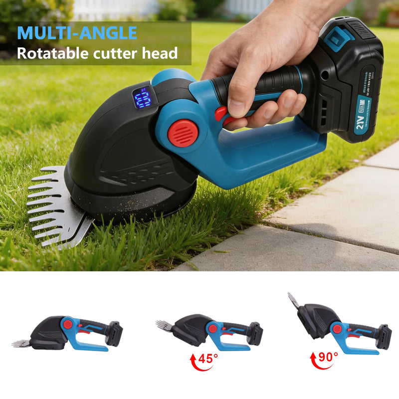2-in-1 Cordless Hedge Trimmer & Grass Shear