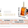 Adjustable Aluminum Pocket Hole Jig Kit with Step Drills