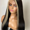 Brasilianisches Kinky Straight Lace Front Perücke