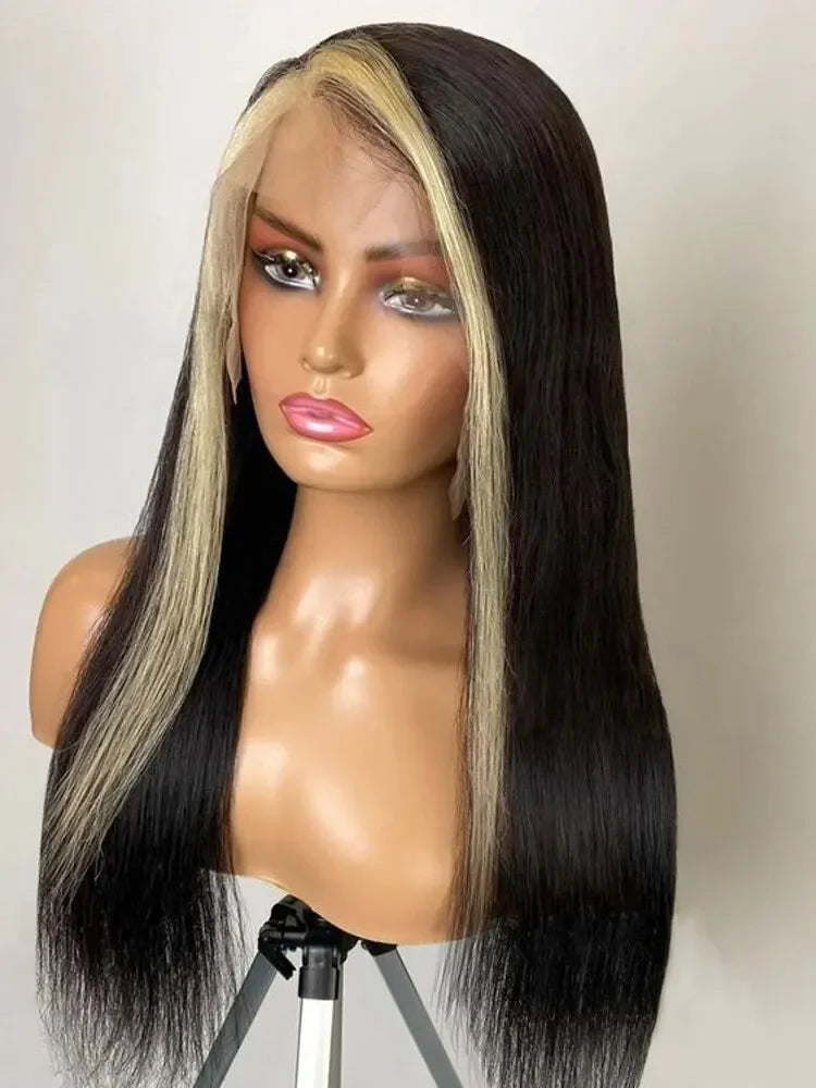 Brasilianisches Kinky Straight Lace Front Perücke