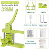 DIY Pin Button Maker Machine Kit with 100 Button Parts and Circle Cutter