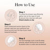 Satin-Lined Wide Shower Cap with Adjustable Fit