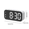 LED Mirror Digital Alarm Clock with Temperature Display