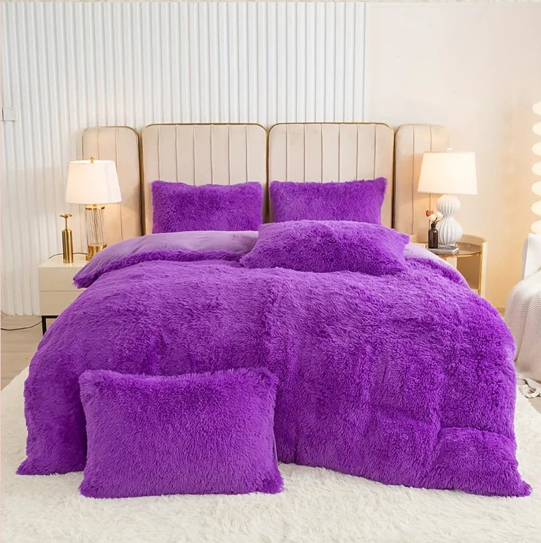 Plush 3-Piece Duvet Cover Set – Ultra-Soft Cozy Bedding