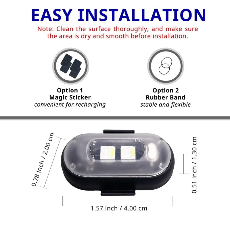 Rechargeable RGB LED Footwell Light with Remote