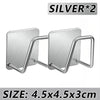 Self-Adhesive Stainless Steel Sponge Holder for Kitchen Sink
