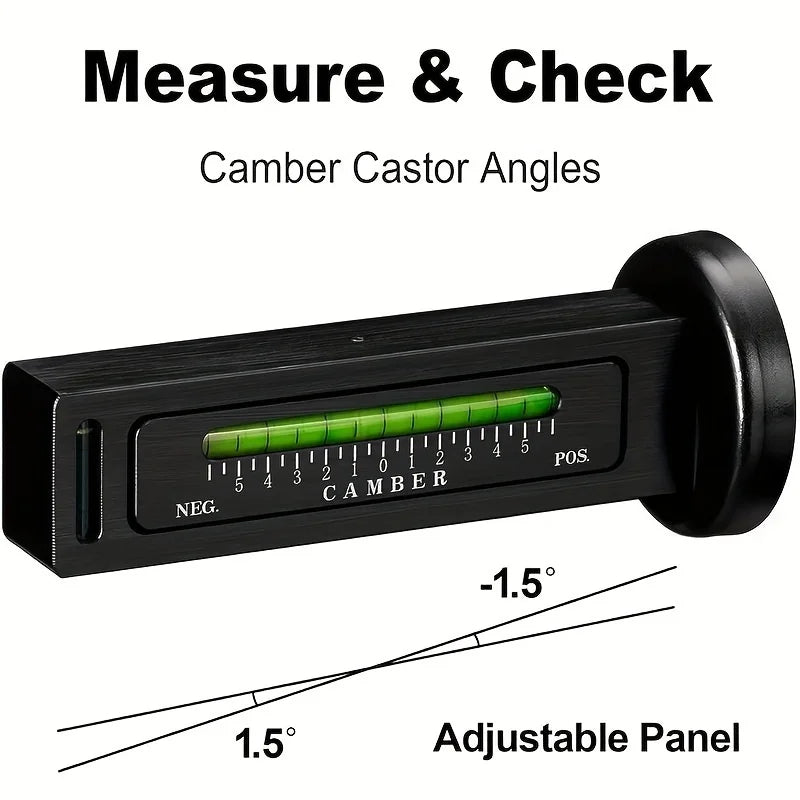 Magnetic Camber and Caster Gauge for Wheel Alignment