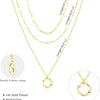 Layered Gold & Silver Chain Necklace Set