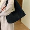 Retro Suede Shoulder Bag with Large Capacity