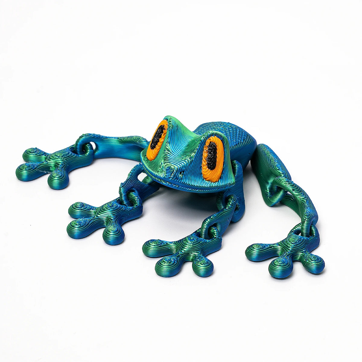 Magnetic Articulated Frog Fidget Toy – 3D Printed Desk Decor