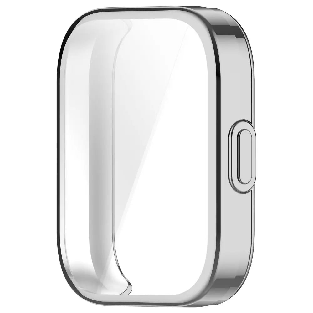 A clear protective TPU case for the Amazfit Bip 5 Unity smartwatch.