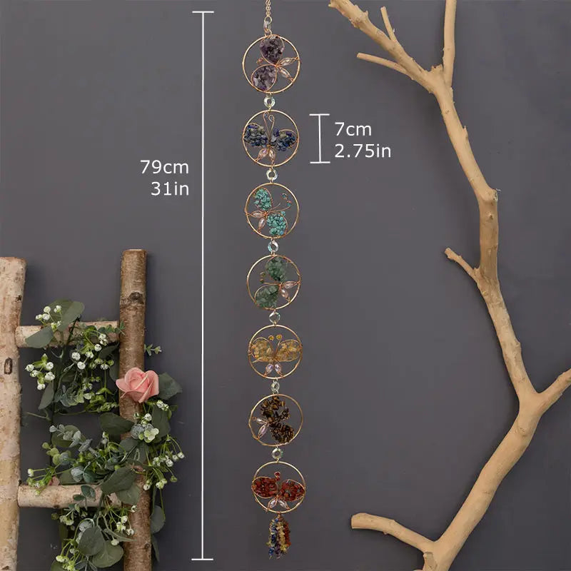 Colgante de Pared Árbol de la Vida con Gemas Naturales
