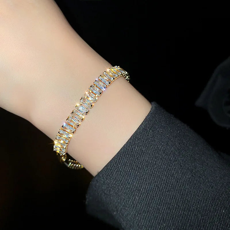 Bracelet Tennis en Zircon Cubique Délicat