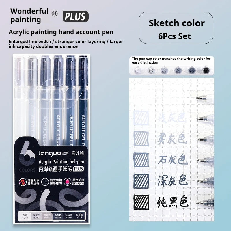 Vibrant Gel Pen Set – Smooth Writing for Art, Notes & Journaling
