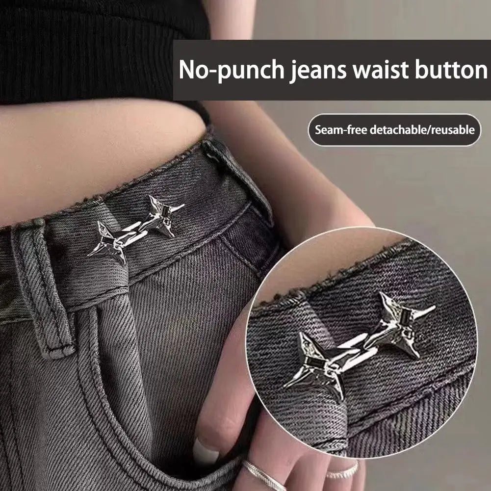 Adjustable Four-Point Star Waist Tightening Buckle