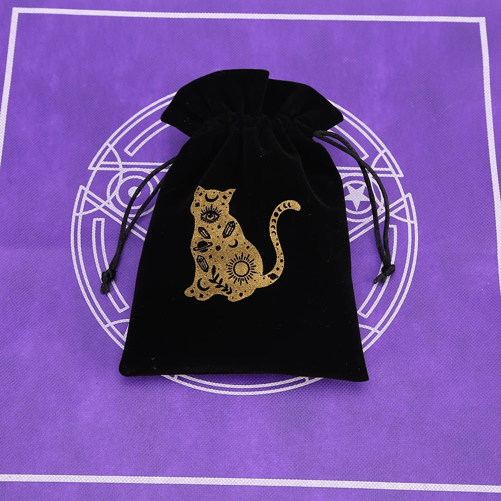 Black Velvet Tarot Card Storage Bag