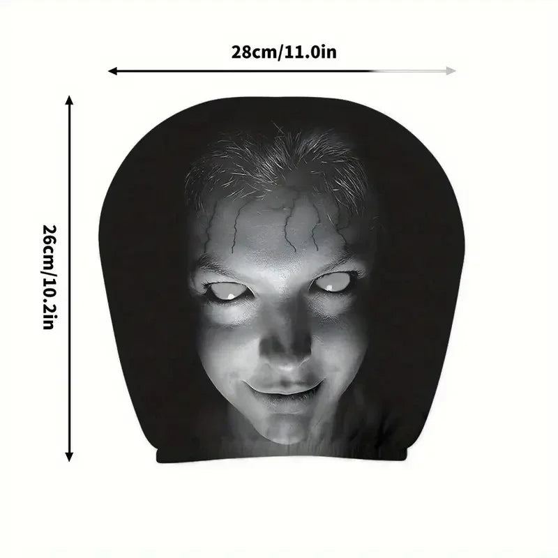 Halloween Horror Print Car Headrest Covers (Pair)