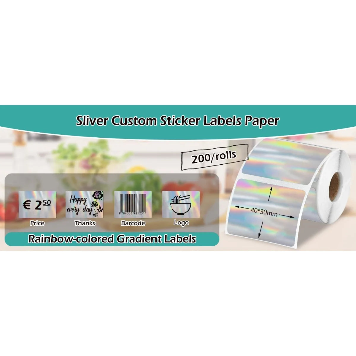 Holographic Thermal Labels for Compact Label Printers