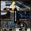 A collage showing various applications of a car plastic restorer, including tyre and door step restoration, plastic body part