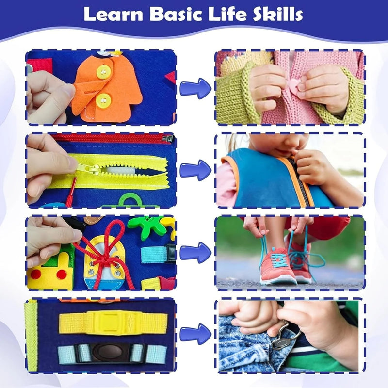 Montessori Transportation Busy Board for Toddlers