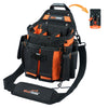 Black and orange Melotough tool pouch with a quick-release belt clip and strap.
