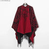 Men's Vintage Fringe Cape Coat